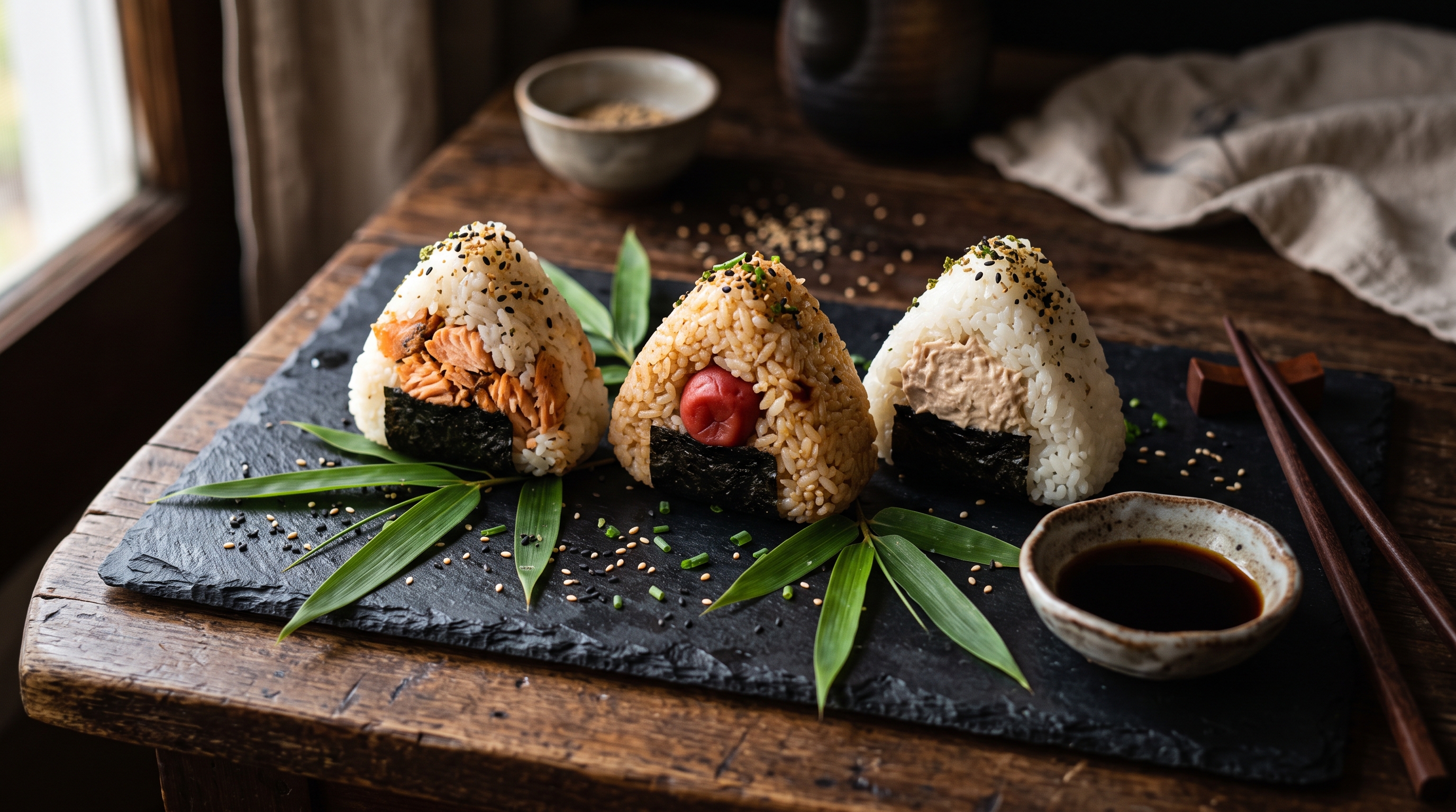 Handcrafted onigiri