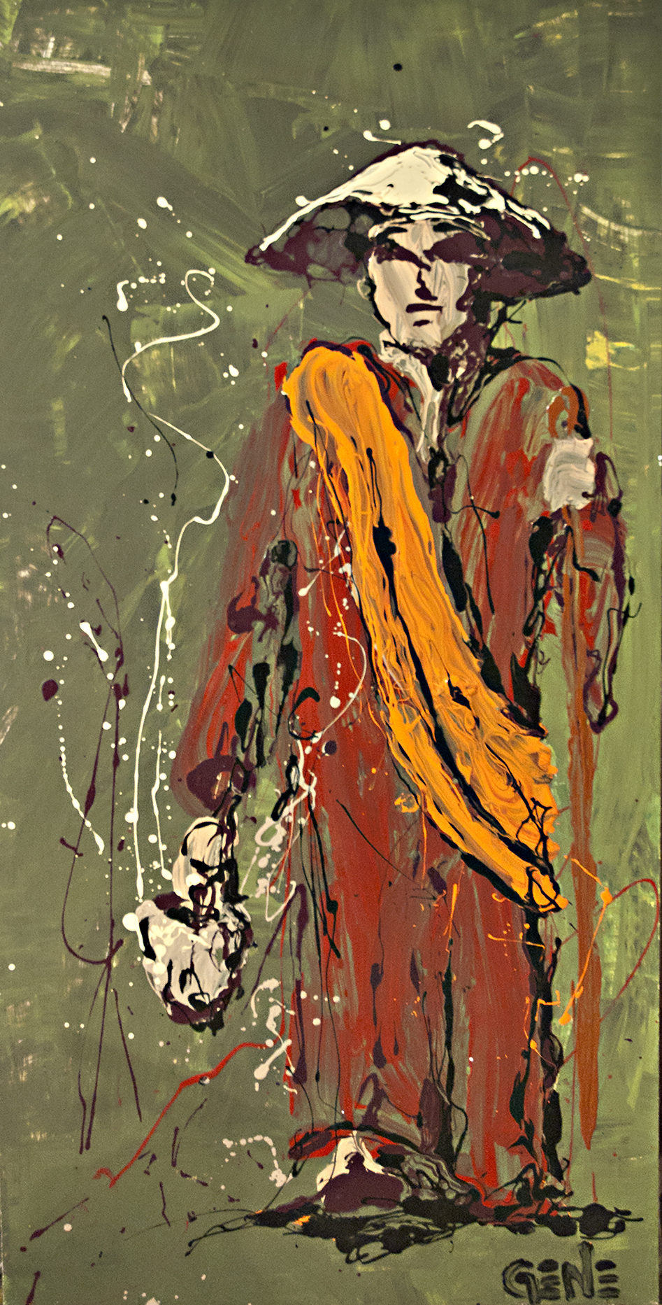 Monk Standing by Gene Jimenez