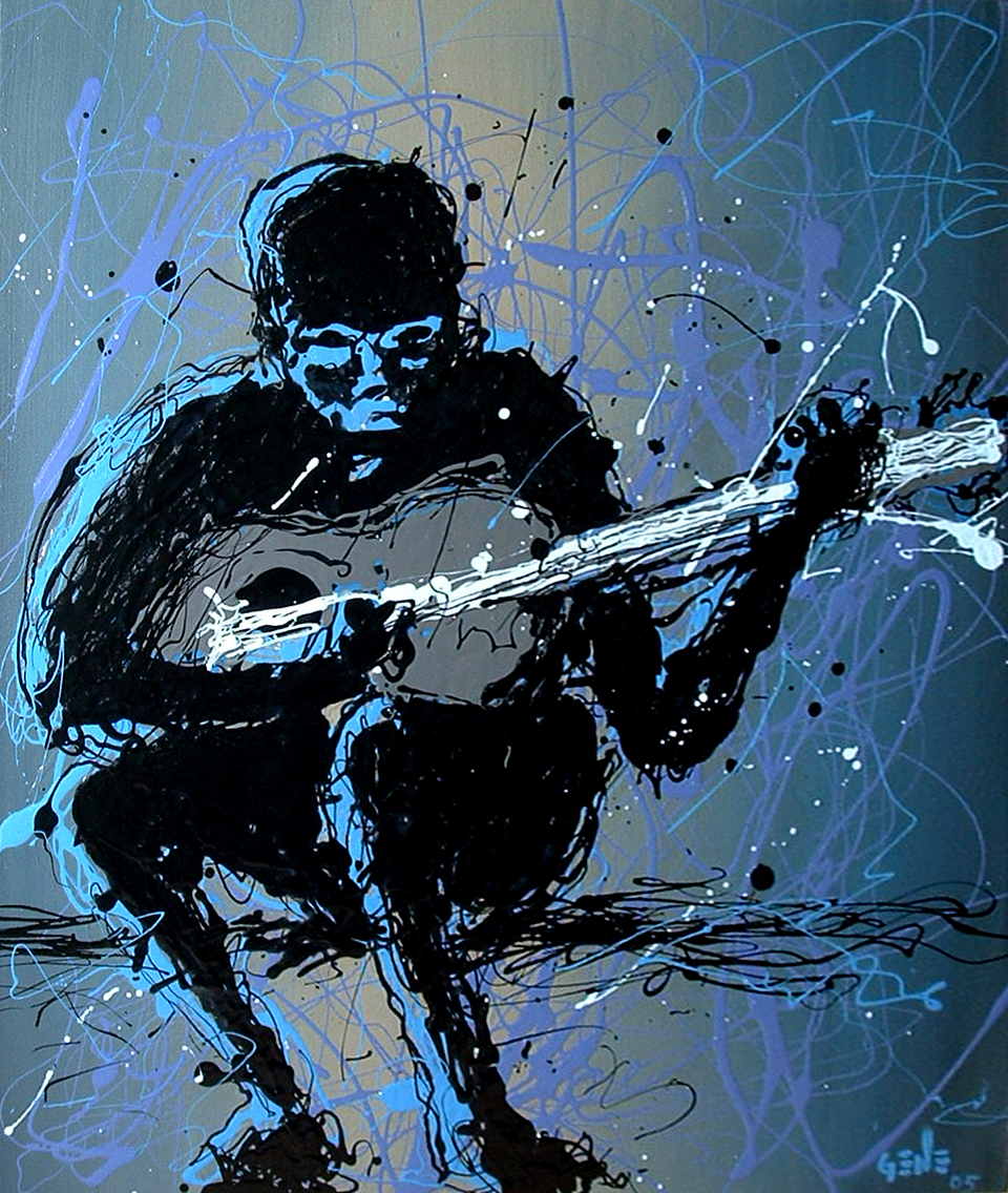 Blue Songwriter by Gene Jimenez