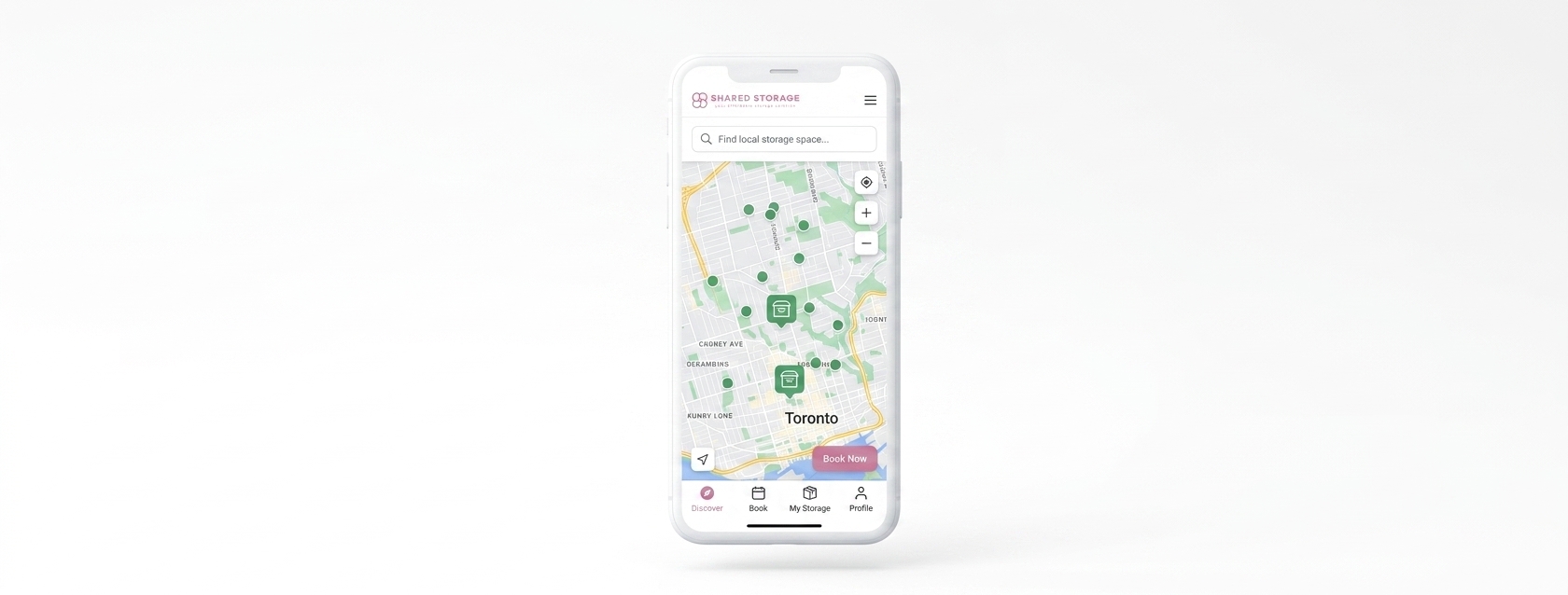 Shared Storage App Mockup